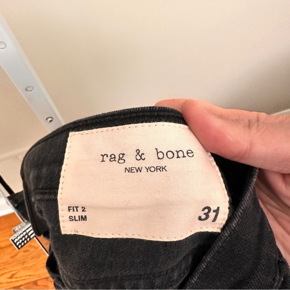Men rag & bone slim fit jeans with slits size 31 - Picture 4 of 6